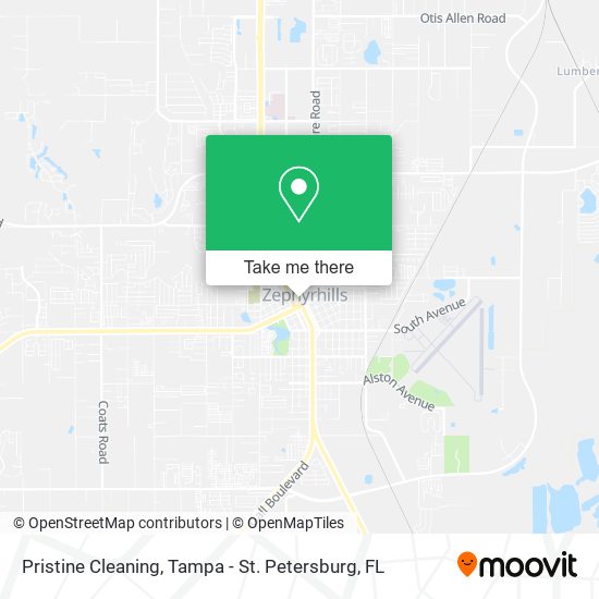 Pristine Cleaning map