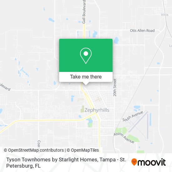 Tyson Townhomes by Starlight Homes map