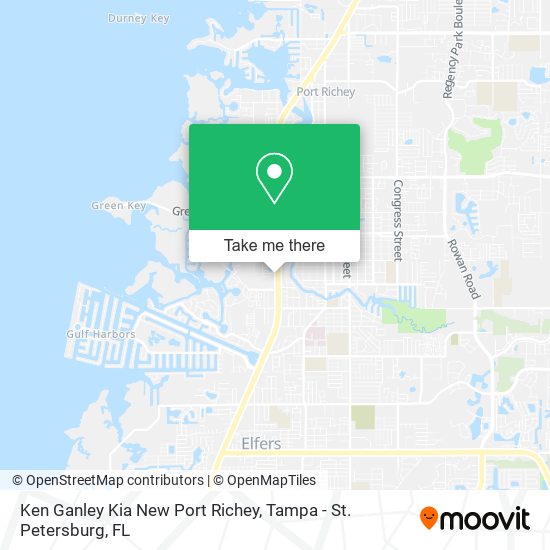 Ken Ganley Kia New Port Richey map