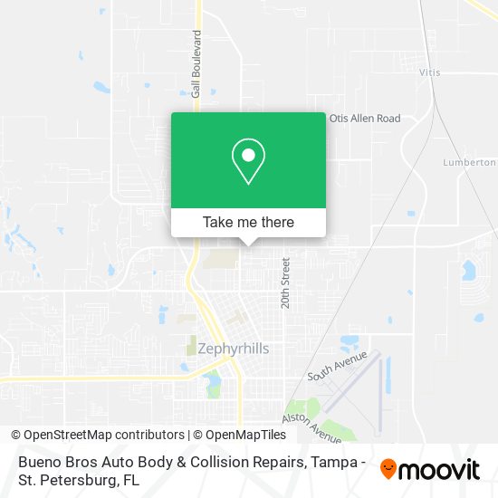 Mapa de Bueno Bros Auto Body & Collision Repairs