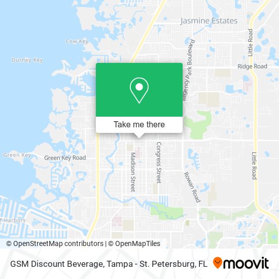 Mapa de GSM Discount Beverage
