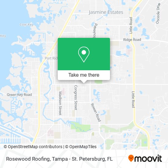Mapa de Rosewood Roofing
