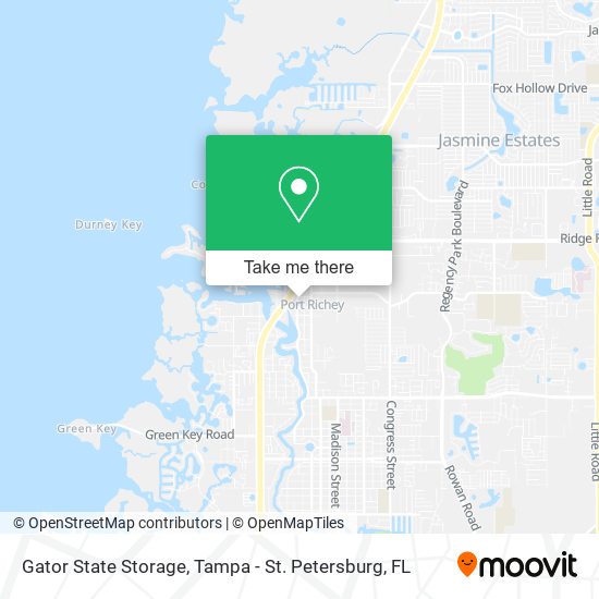 Gator State Storage map