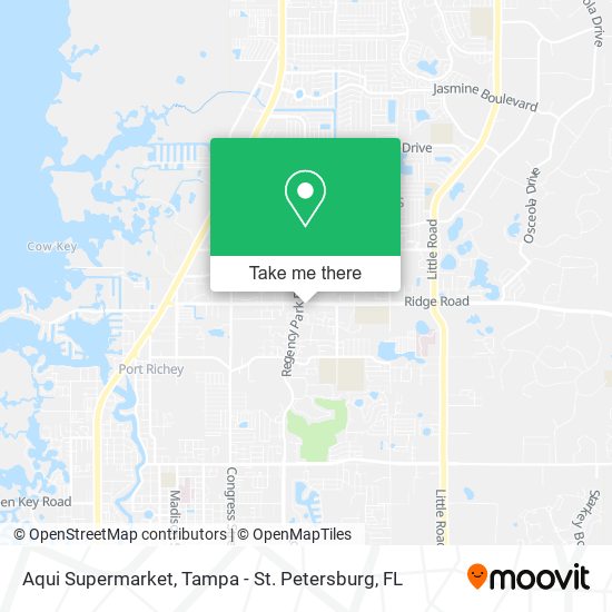 Mapa de Aqui Supermarket