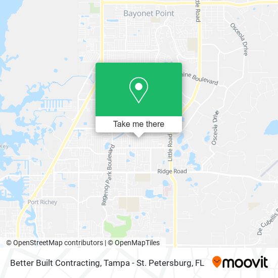 Better Built Contracting map