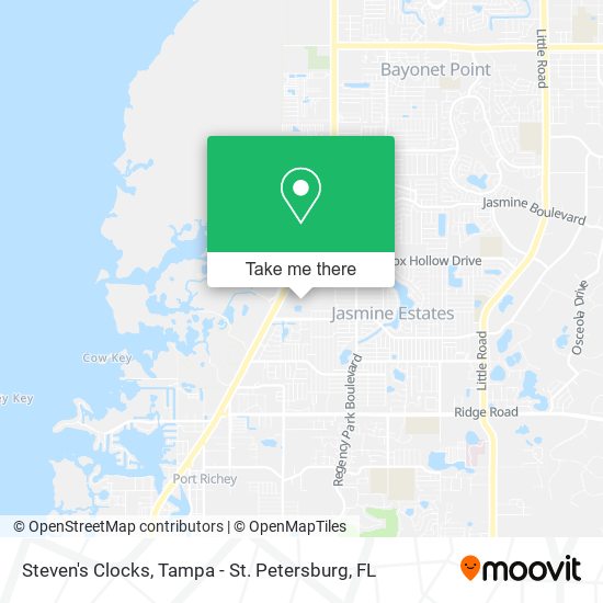 Steven's Clocks map