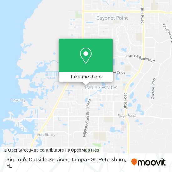 Big Lou's Outside Services map