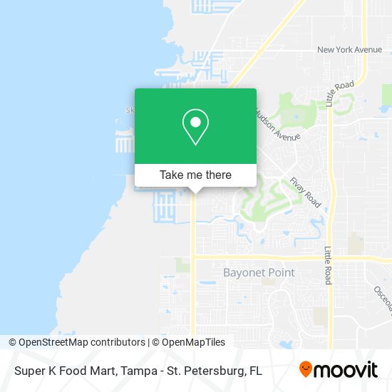 Super K Food Mart map