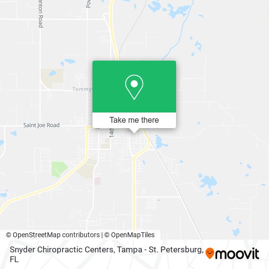 Snyder Chiropractic Centers map