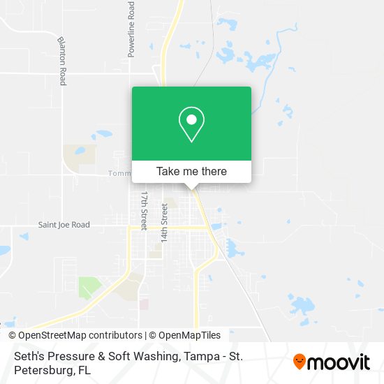 Mapa de Seth's Pressure & Soft Washing