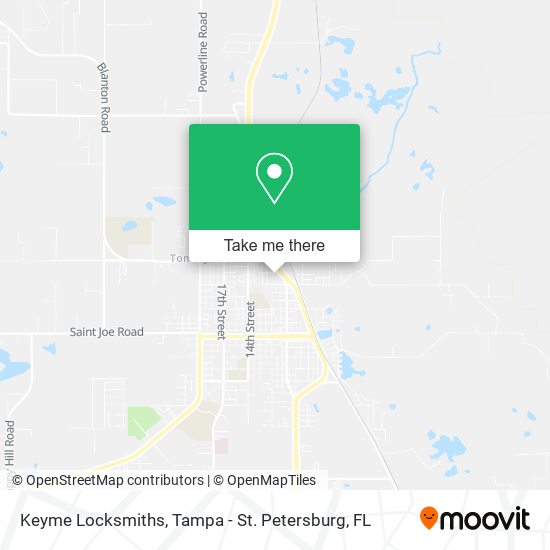 Keyme Locksmiths map