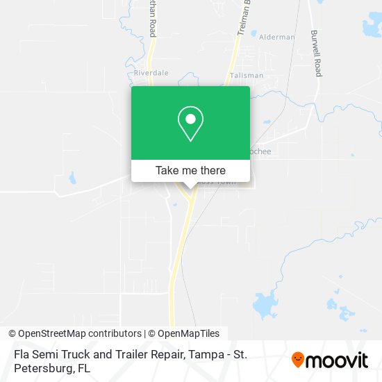 Fla Semi Truck and Trailer Repair map