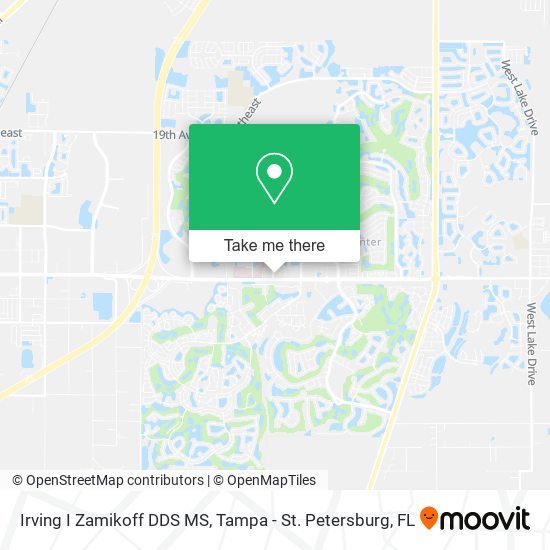 Irving I Zamikoff DDS MS map