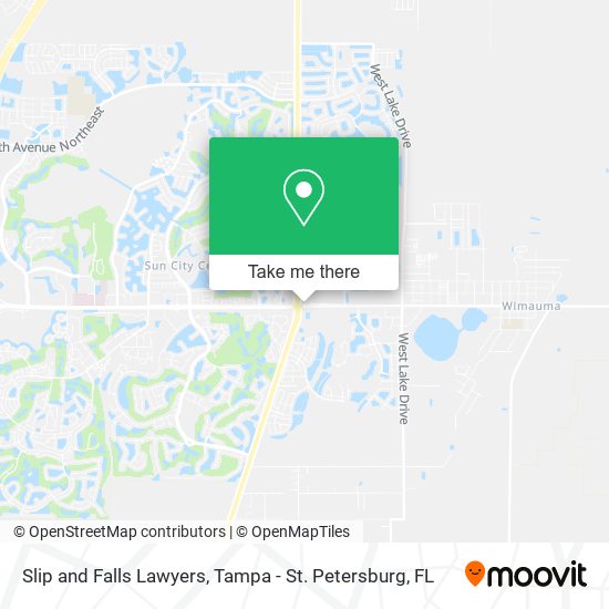 Slip and Falls Lawyers map