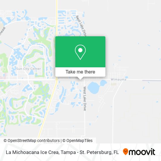 La Michoacana Ice Crea map