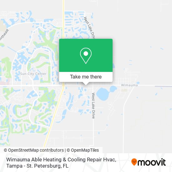 Wimauma Able Heating & Cooling Repair Hvac map