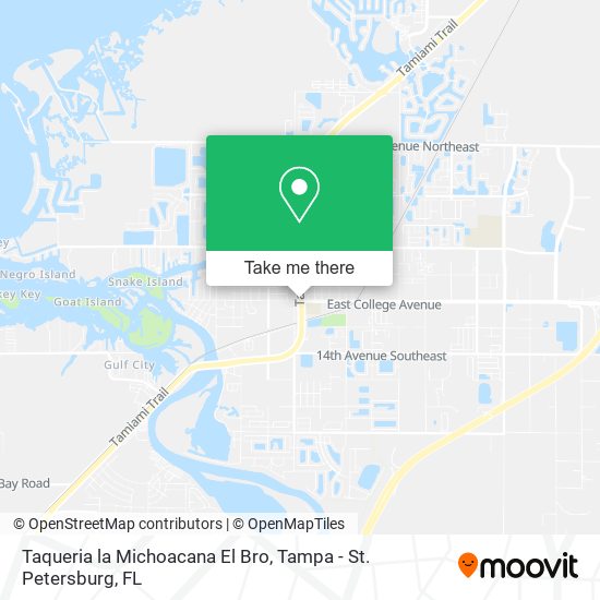 Taqueria la Michoacana El Bro map