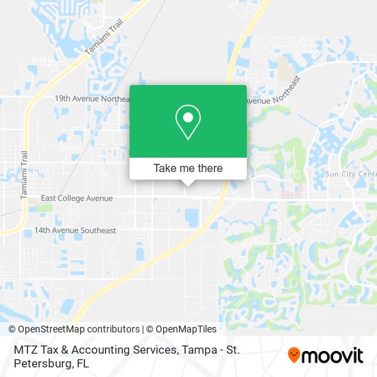 Mapa de MTZ Tax & Accounting Services