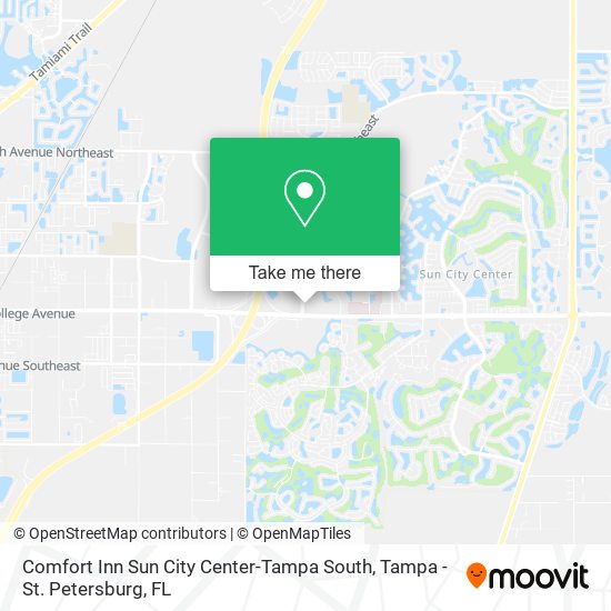 Comfort Inn Sun City Center-Tampa South map