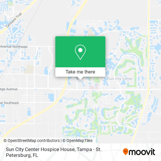 Sun City Center Hospice House map