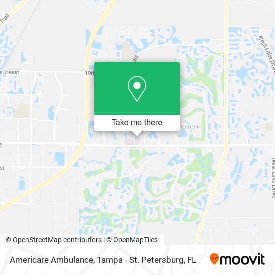 Americare Ambulance map