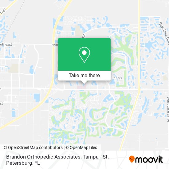 Brandon Orthopedic Associates map