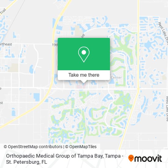 Orthopaedic Medical Group of Tampa Bay map