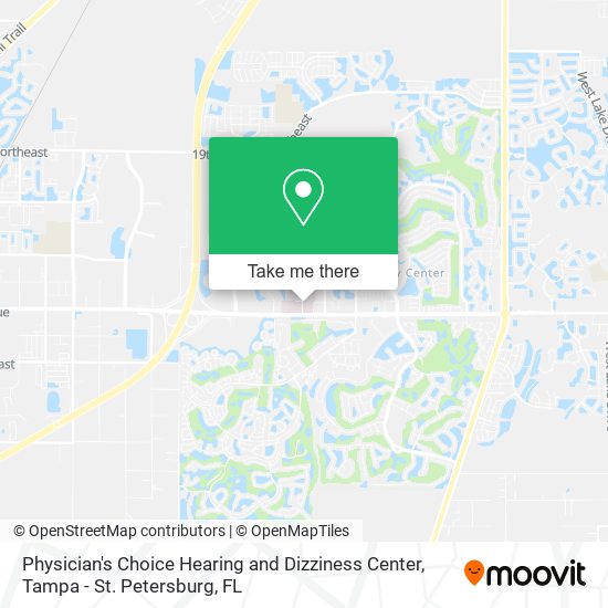 Physician's Choice Hearing and Dizziness Center map