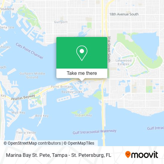 Marina Bay St. Pete map