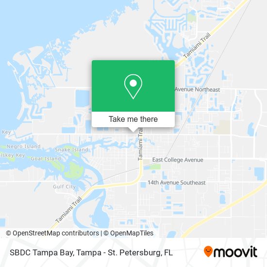 SBDC Tampa Bay map