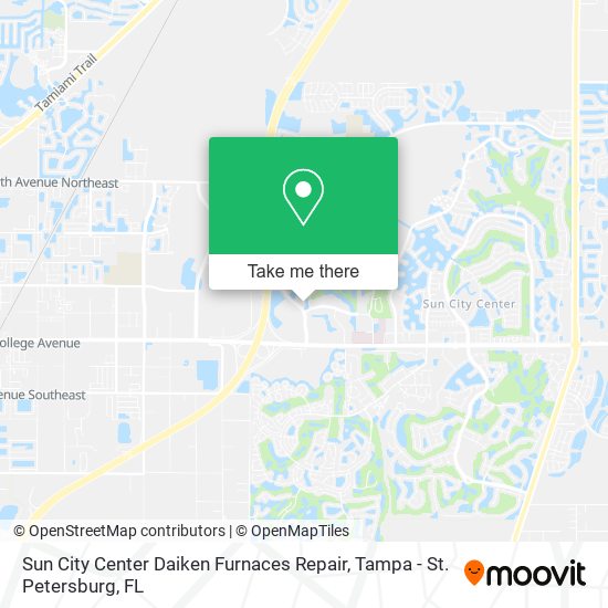 Sun City Center Daiken Furnaces Repair map