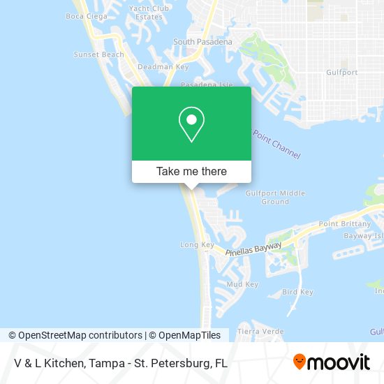 V & L Kitchen map