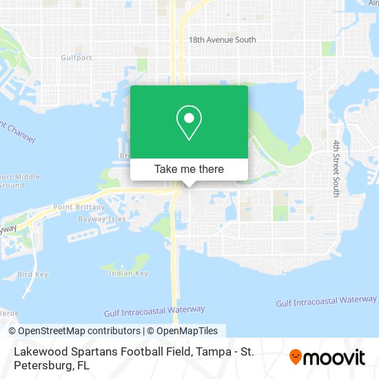 Mapa de Lakewood Spartans Football Field