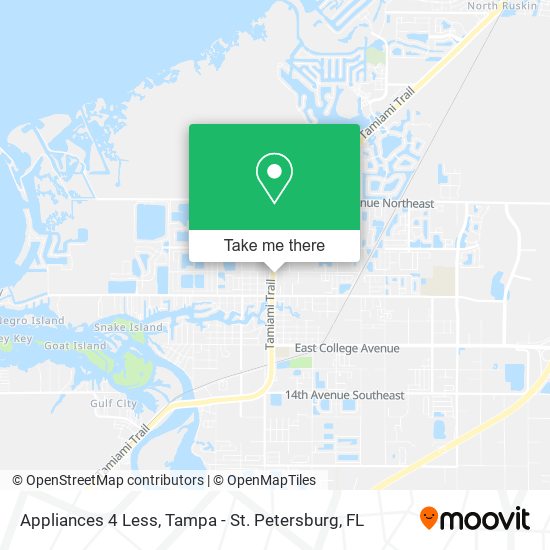 Appliances 4 Less map