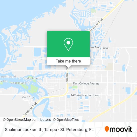Shalimar Locksmith map