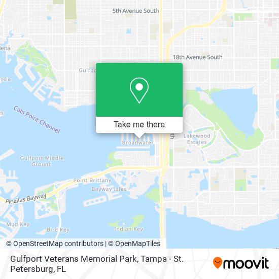 Gulfport Veterans Memorial Park map