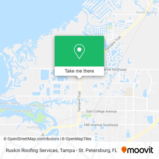 Ruskin Roofing Services map