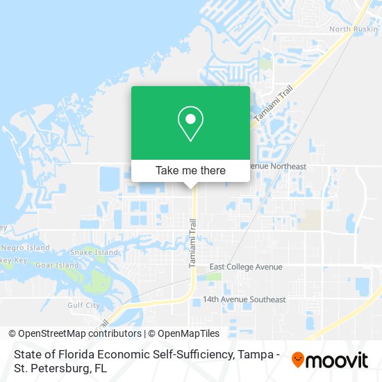State of Florida Economic Self-Sufficiency map