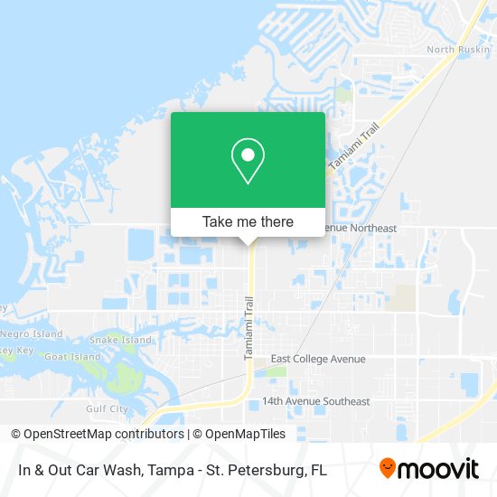 In & Out Car Wash map