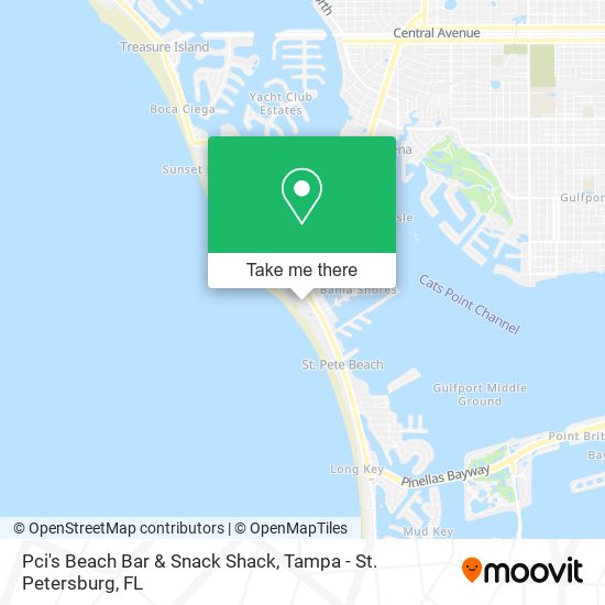 Pci's Beach Bar & Snack Shack map