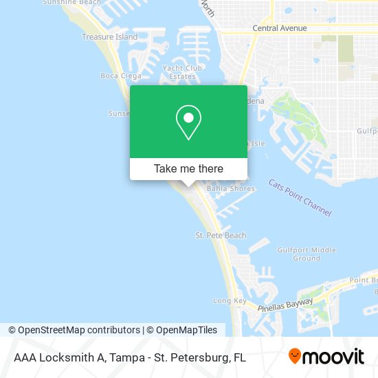 AAA Locksmith A map