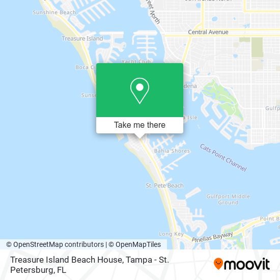 Mapa de Treasure Island Beach House