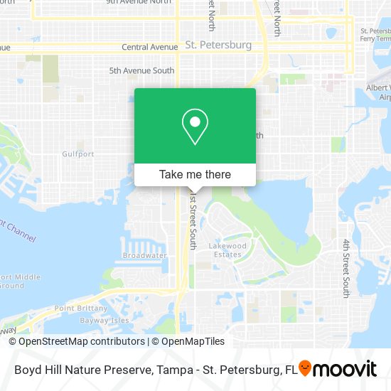 Boyd Hill Nature Preserve map