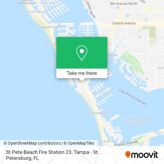 St Pete Beach Fire Station 23 map