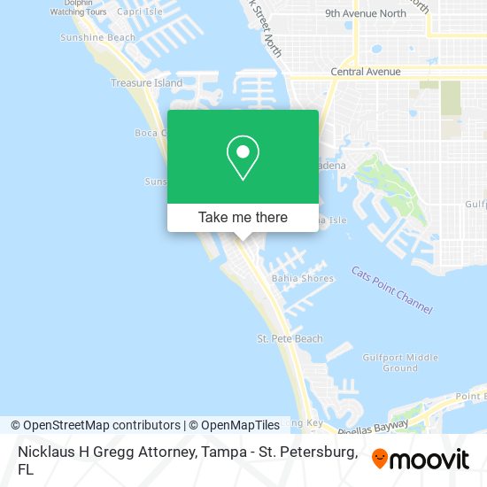 Nicklaus H Gregg Attorney map