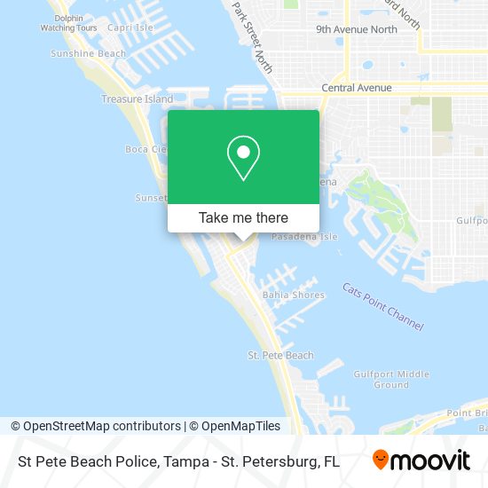 Mapa de St Pete Beach Police