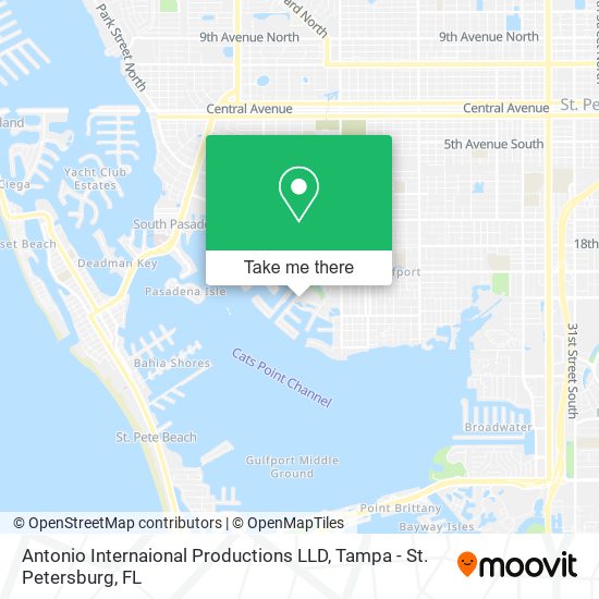 Antonio Internaional Productions LLD map