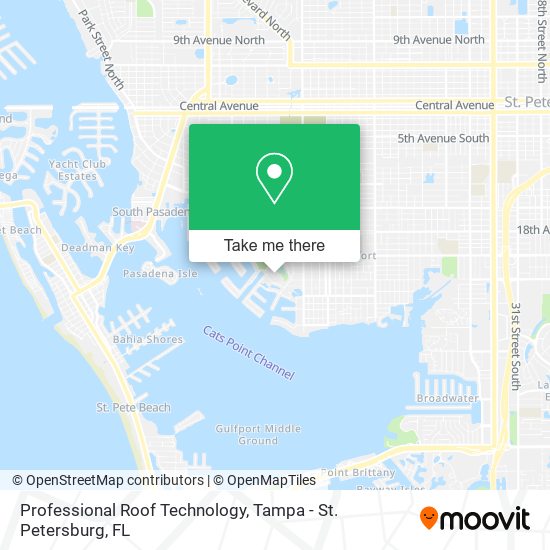 Professional Roof Technology map