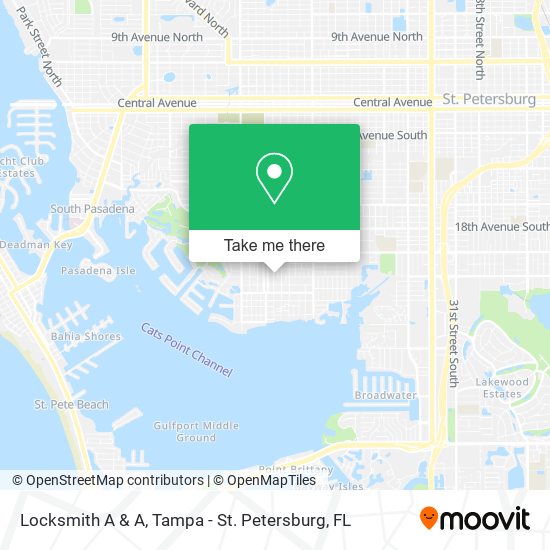 Locksmith A & A map