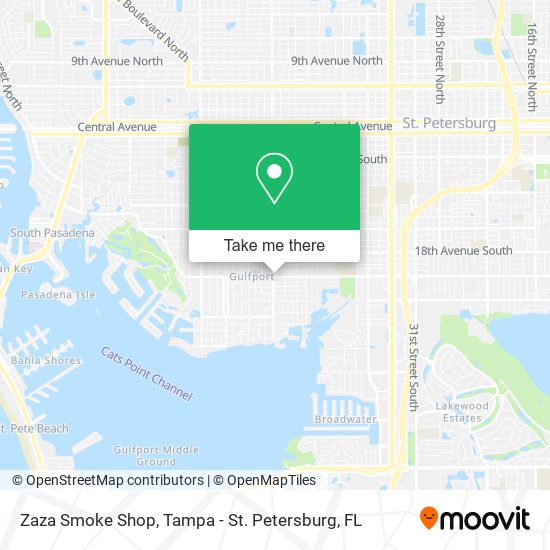 Zaza Smoke Shop map